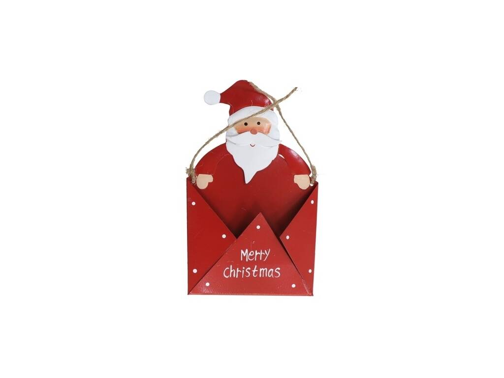 Lettre de Noël Enveloppe Suspension en métal 16 cm
