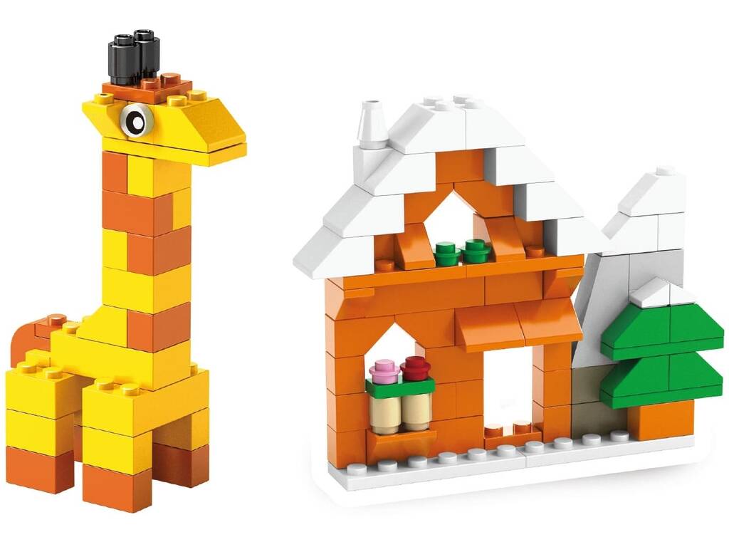 Boîte de blocs de construction avec 1000 pièces