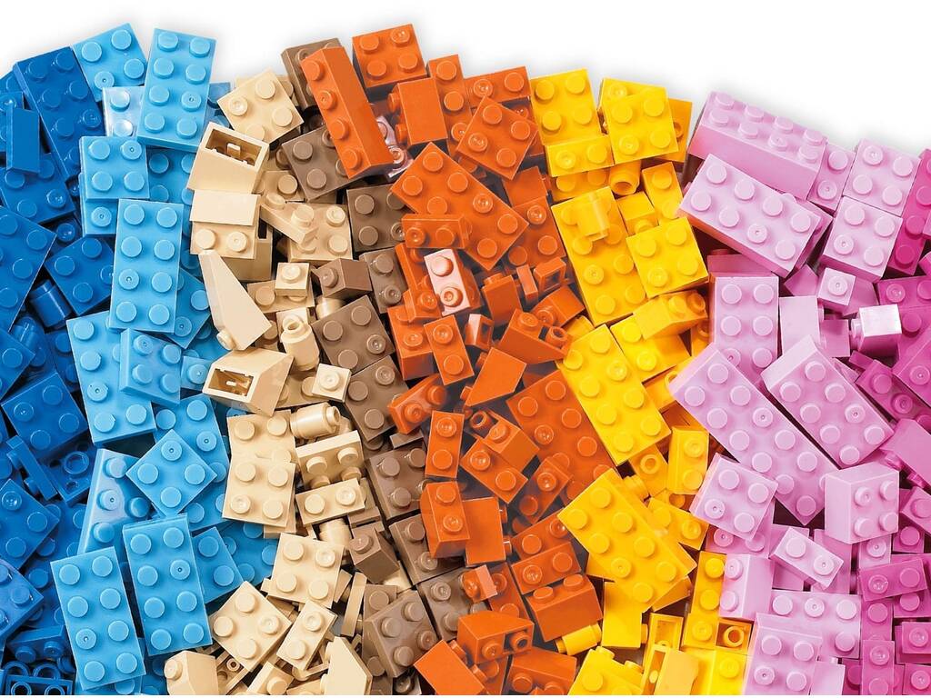 Boîte de blocs de construction avec 1000 pièces