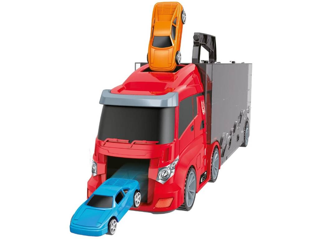 Camion Valigetta Portaauto con 6 Auto e Accessori
