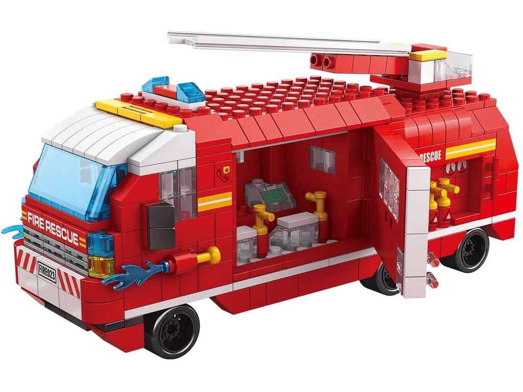 Pompiers en action Jeu de blocs de construction de 1 000 pièces