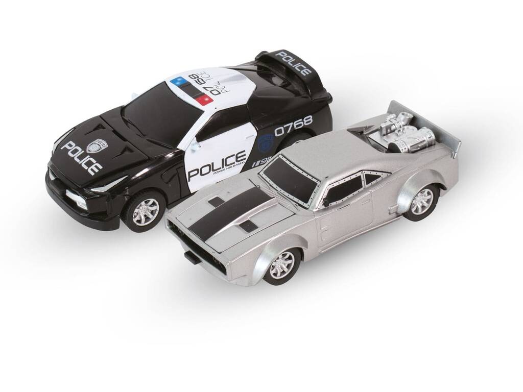 Mode poursuite sur piste Racers avec 2 voitures