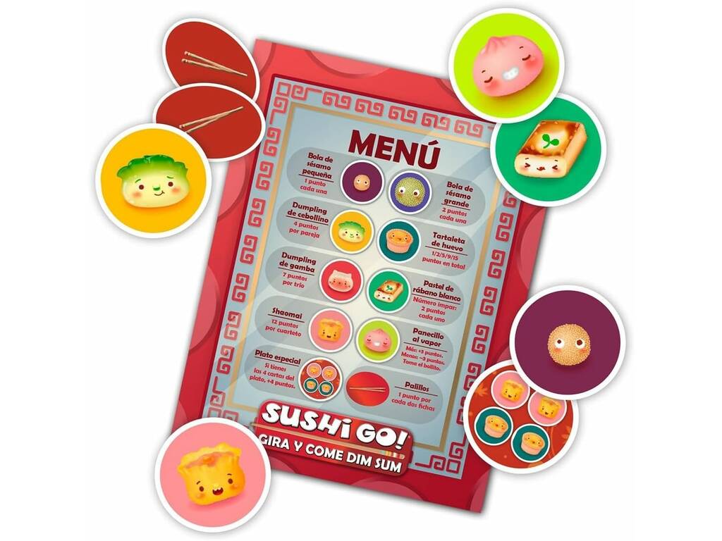 Sushi Go Gira e Mangia Dim Sum