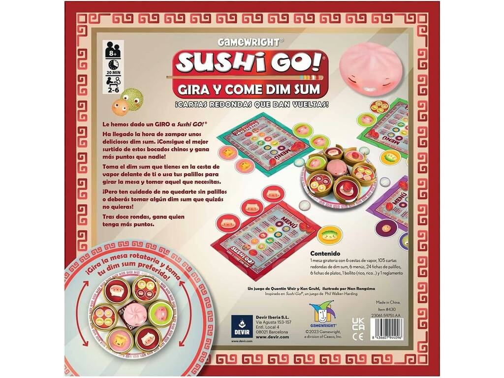 Sushi Go Gira e Mangia Dim Sum