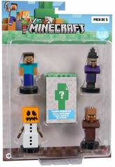 Minecraft - Lot de 5 figurines estampillées