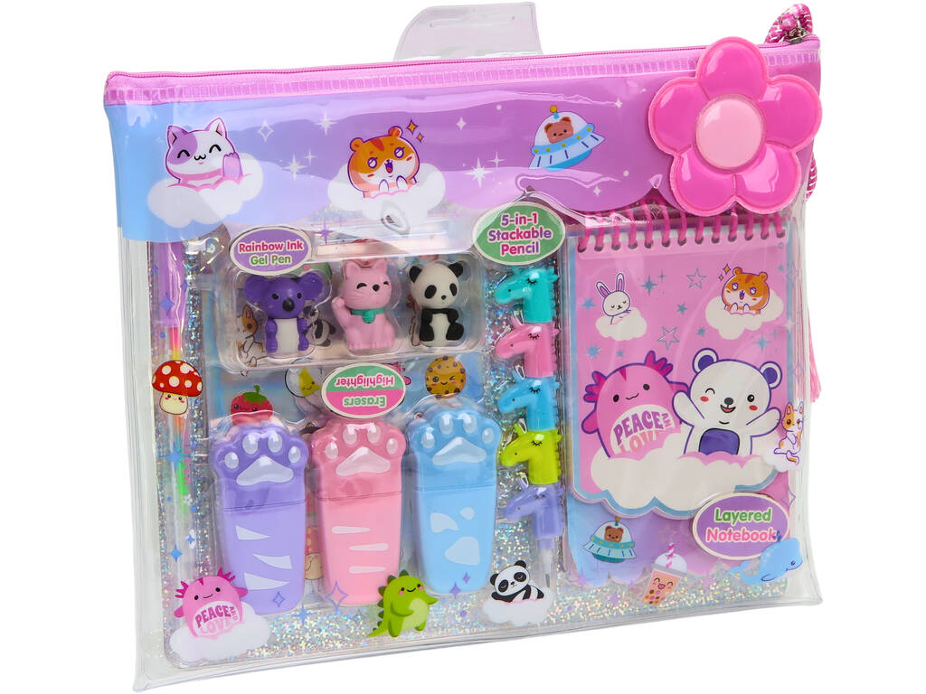 Set creativo con quaderno e accessori
