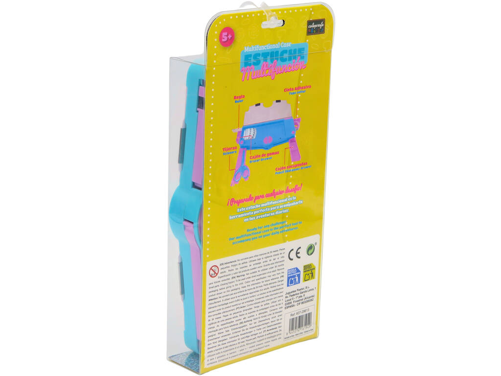 Astuccio multifunzione con penne di 4 colori