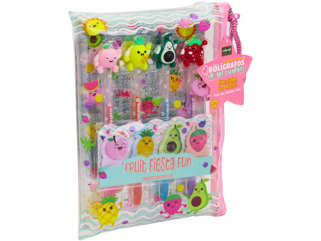 Set de 4 stylos à encre gel Fruit Party