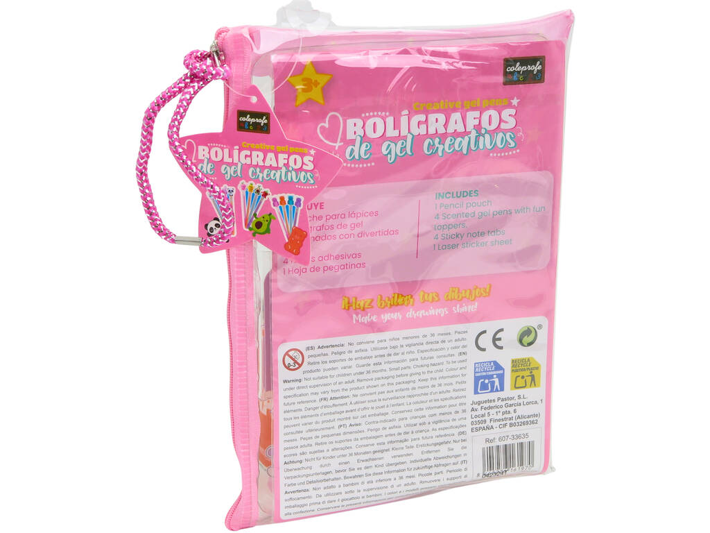 Set de 4 stylos à encre gel Funtastic Animals