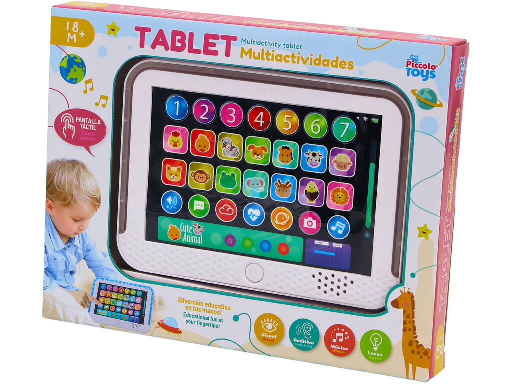 Tablette multi-activités avec écran tactile, lumière et sons