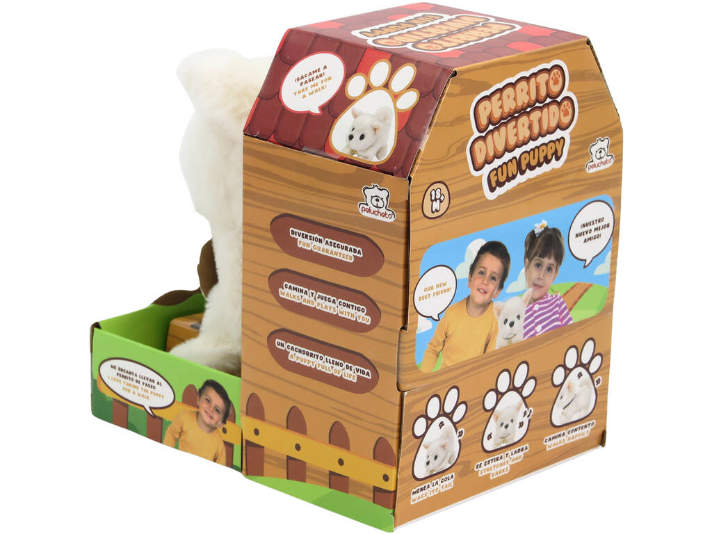 Chien interactif en peluche qui marche et s'amuse avec des sons