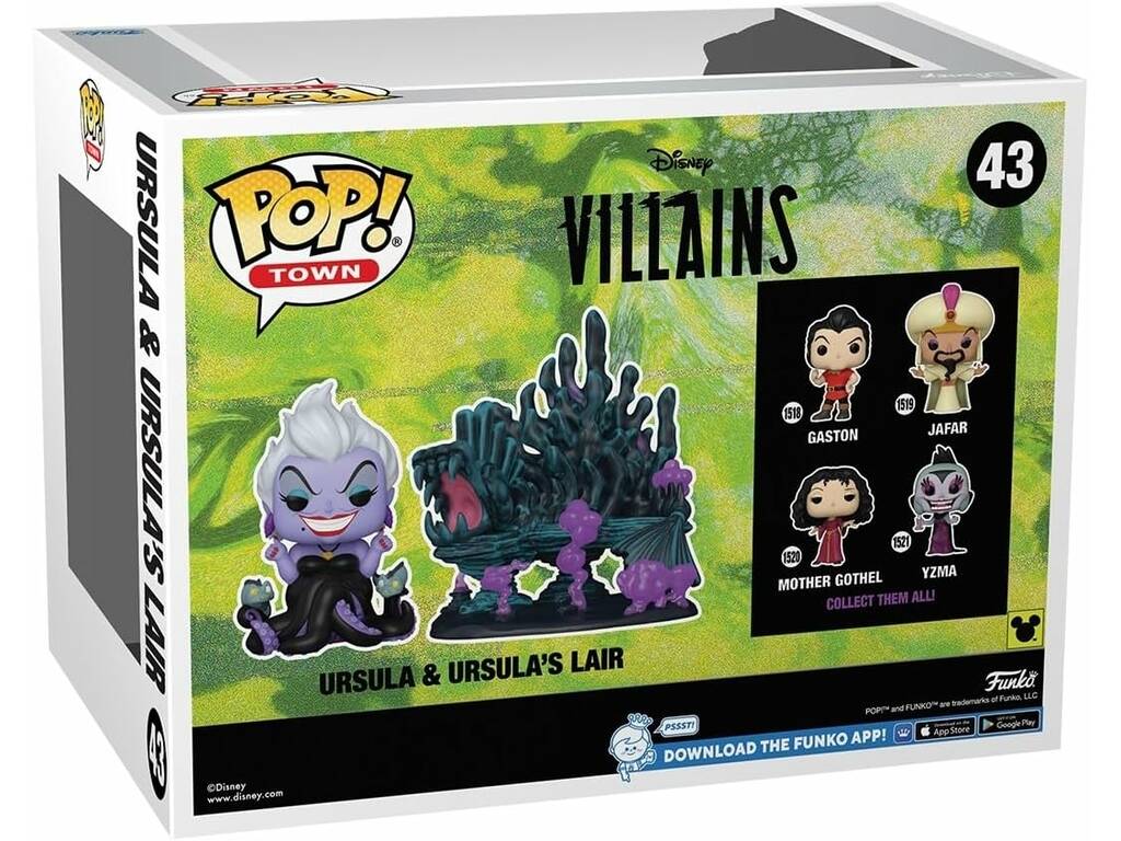 Funko Pop Town Disney Villanis Figura Ursula con tana