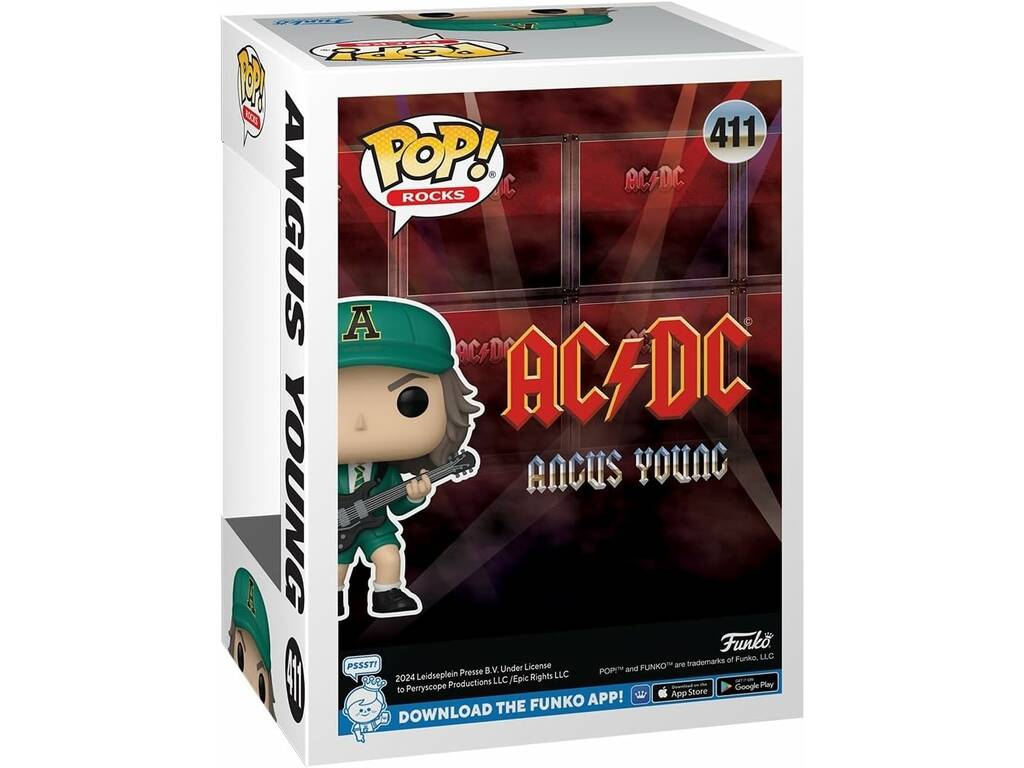 Funko Pop Rocks AC/DC Figure Angus Young Green Set