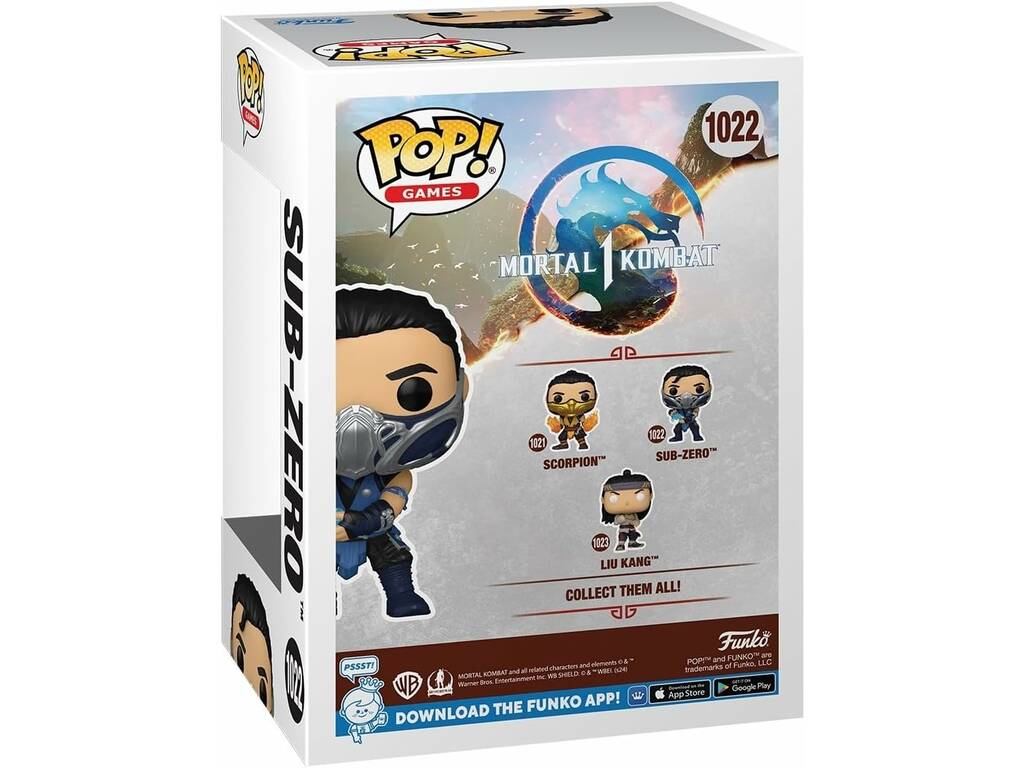 Funko Pop Games Mortal Kombat 1 Figura di Sub Zero