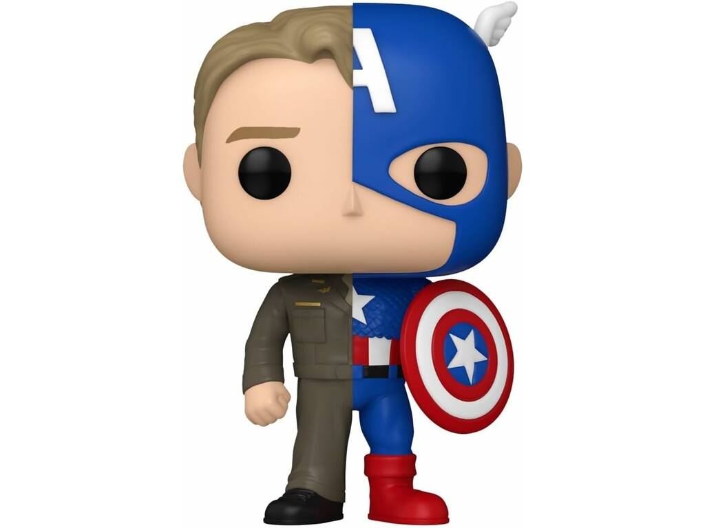 Figura Funko Pop Marvel Steve Rogers e Capitan America