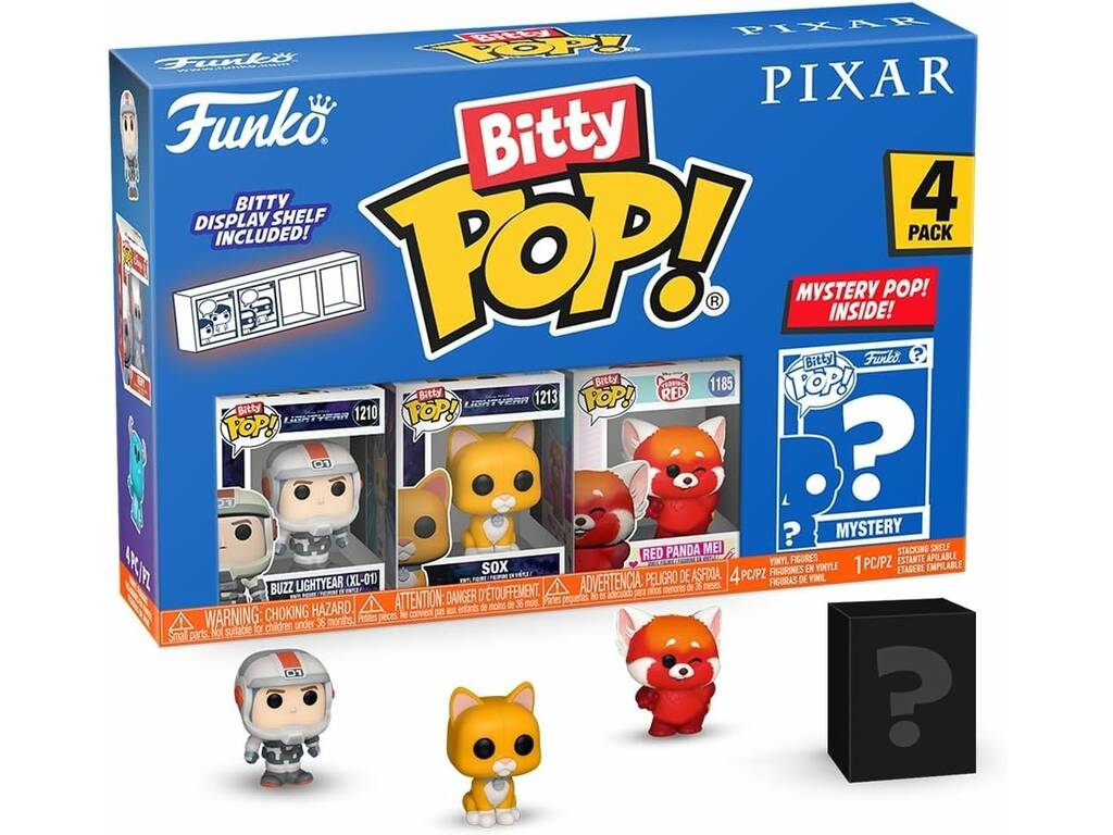 Funko Pop Bitty Pixar 4 Pack Mini Figures avec Buzz Lightyear