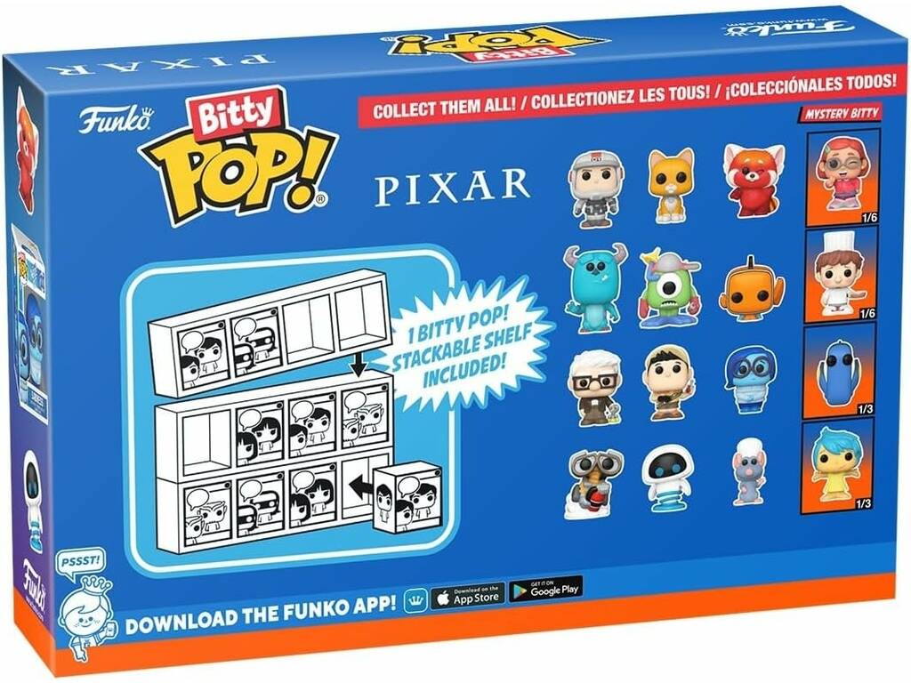Funko Pop Bitty Pixar Pack 4 Mini Figure con Nemo