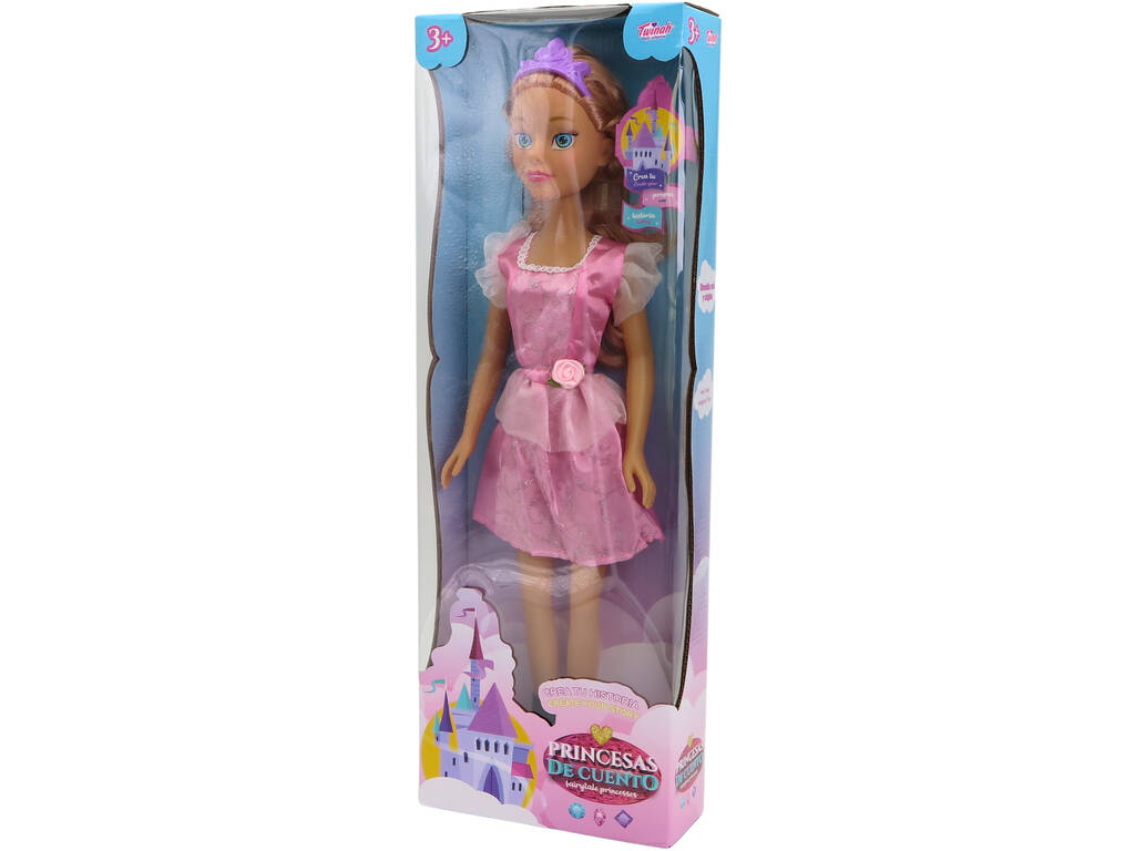 Prinzessin Puppe Rosa von 55 cm