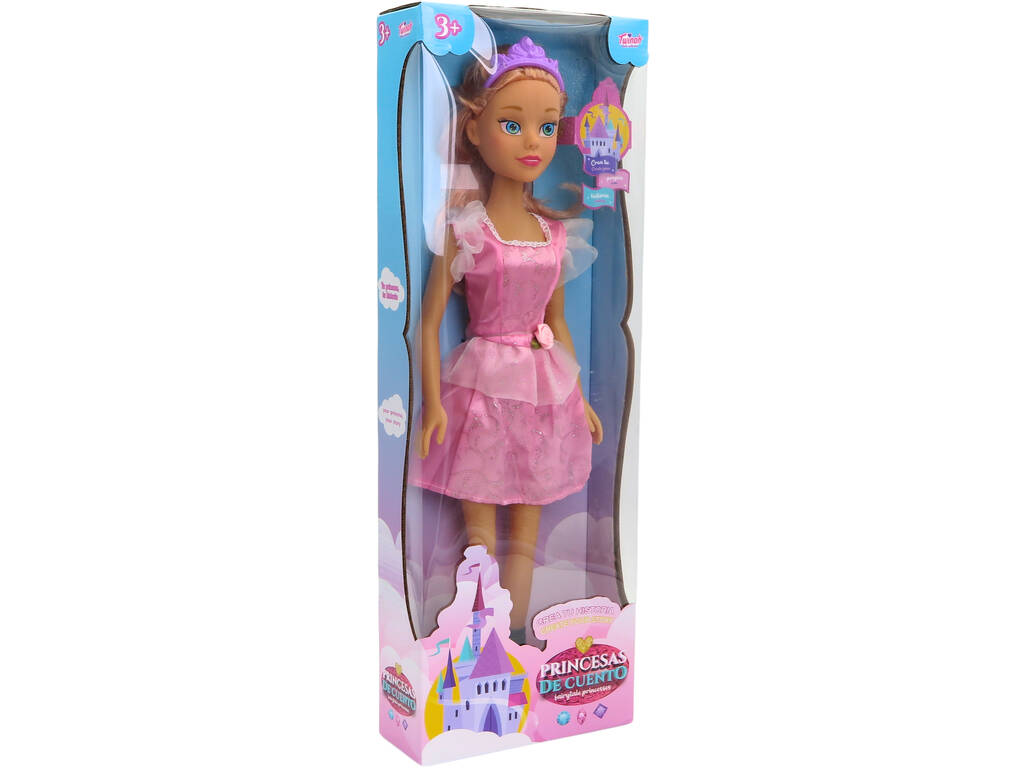 Prinzessin Puppe Rosa von 55 cm
