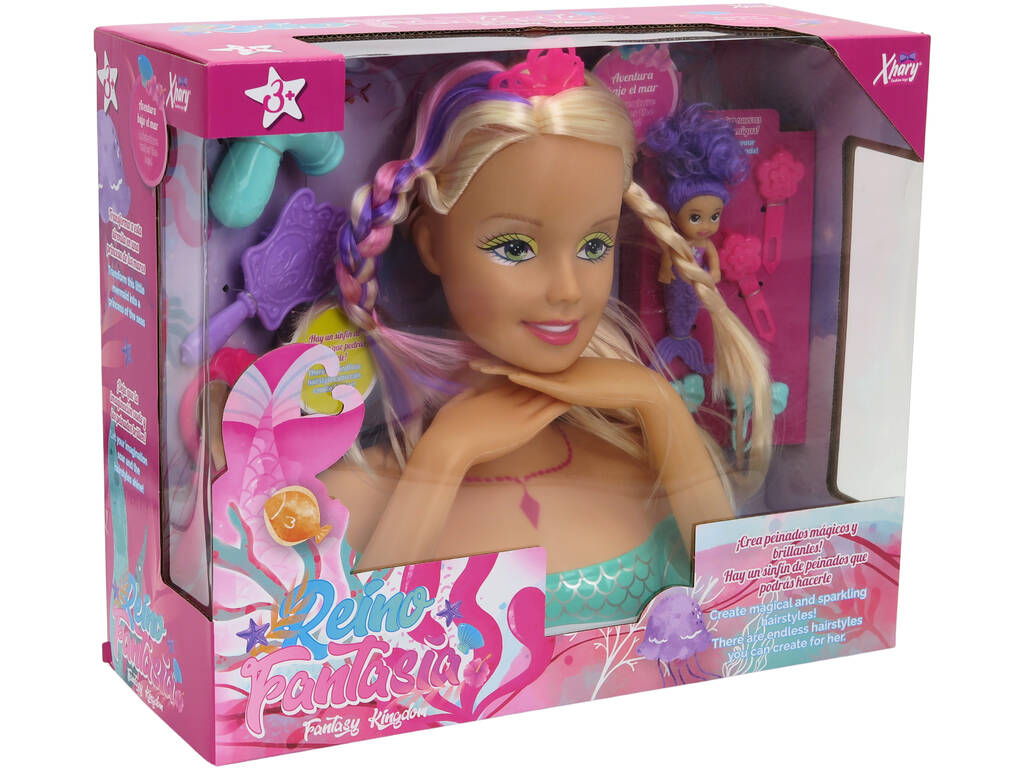 Busto fantasia con Sirenetta e accessori