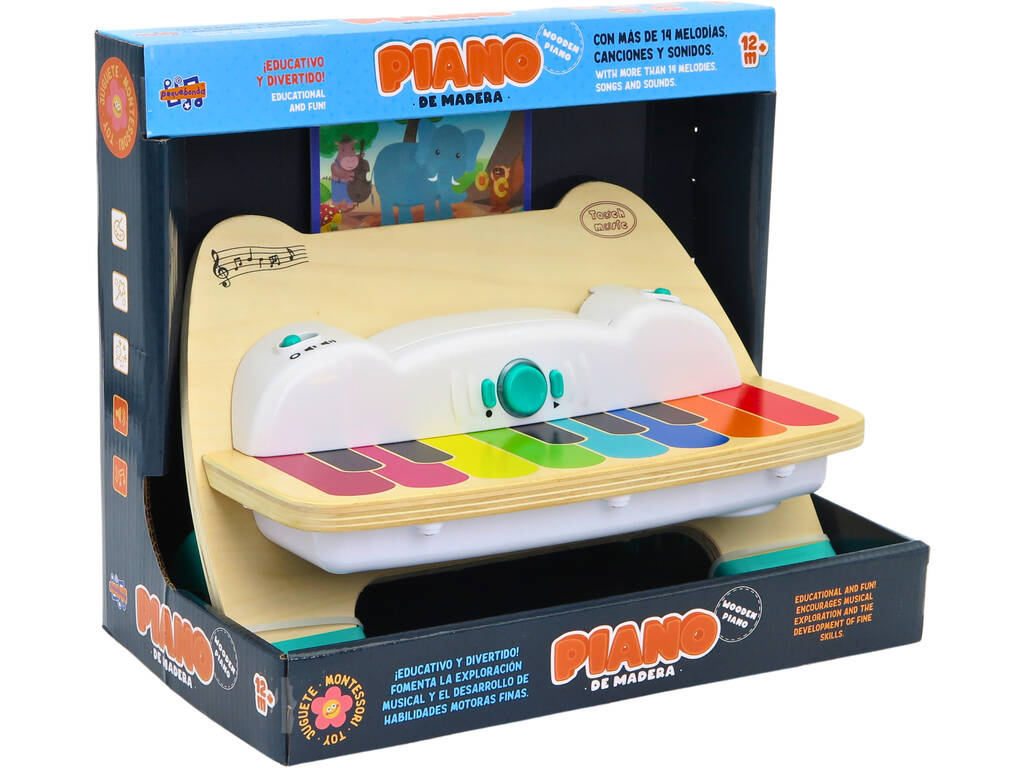 Piano en bois avec partitions
