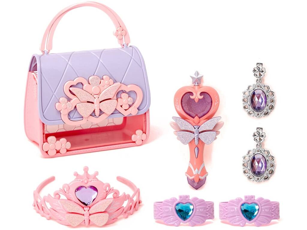 Set di bellezza 7 pezzi con bacchetta con luce, suoni e accessori