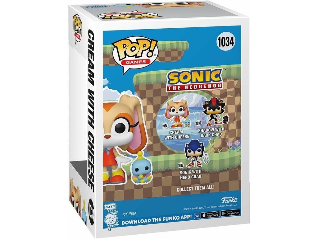 Funko Pop Games Sonic The Hedgehog Figure Cream with Cheese