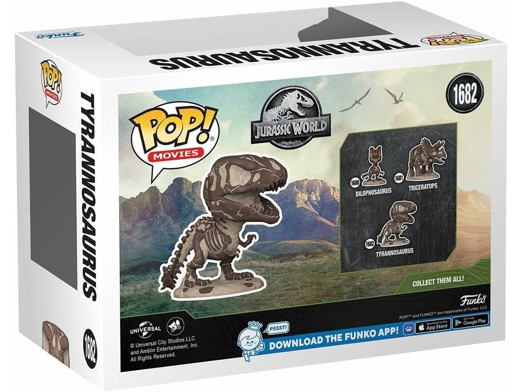 Funko Pop Movies Jurassic World Tyrannosaurus Fossil Figure