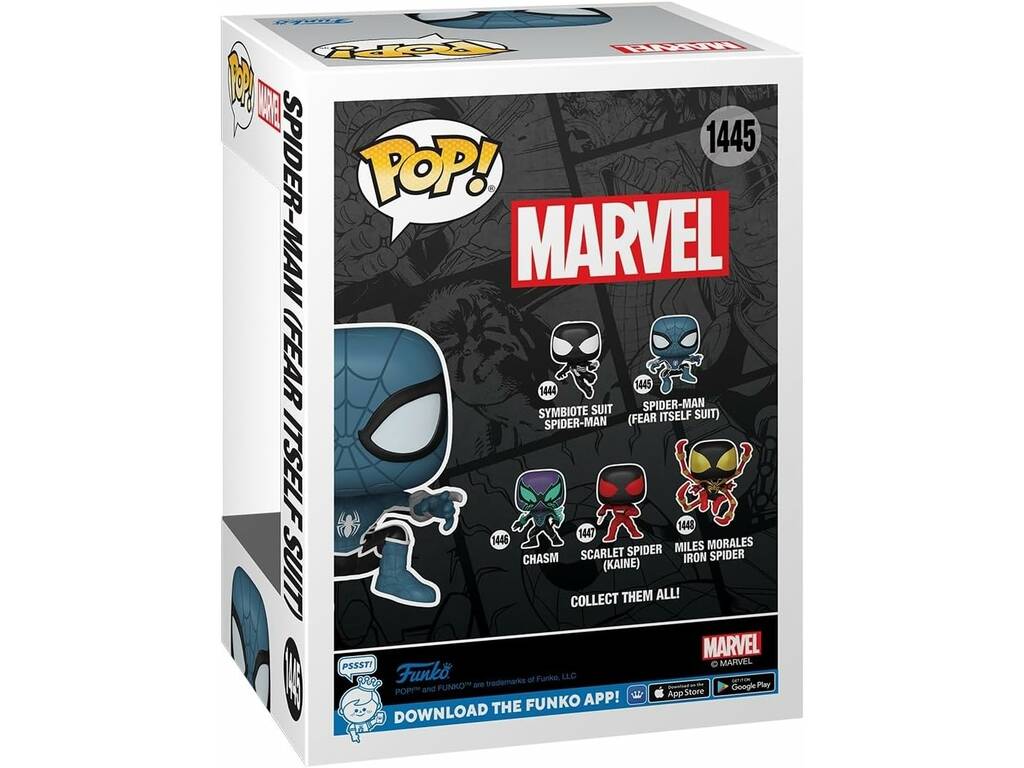 Funko Pop Marvel Figura Spiderman Fear Itself Suit con testa oscillante