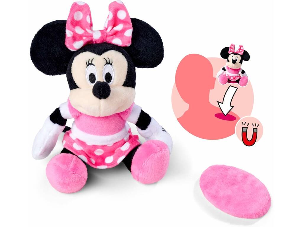 Peluche Disney Minnie Mouse 12 cm pour l'épaule