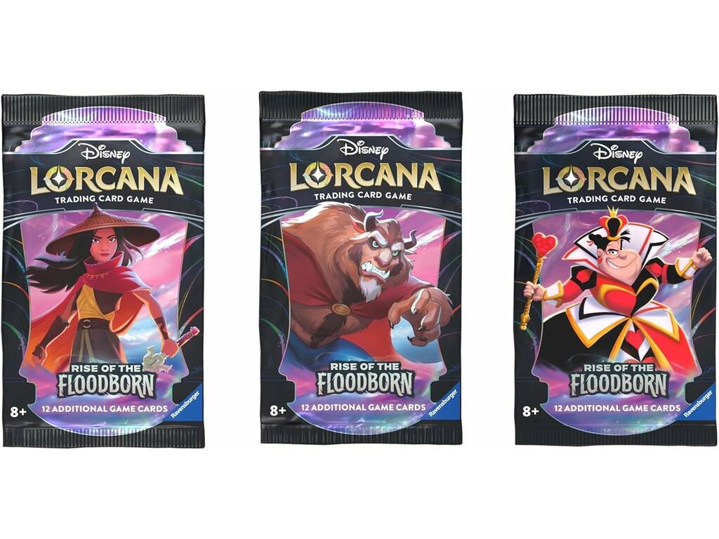 Disney Lorcana TCG Scatola di 24 buste Rise Of The Floodborn