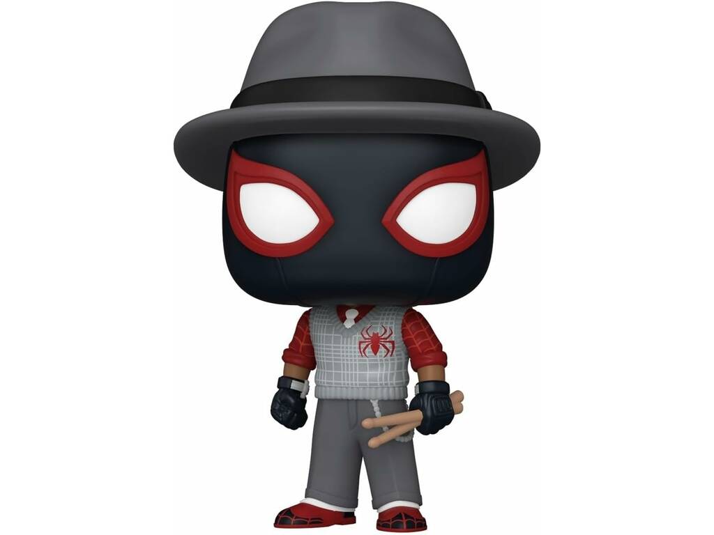 Funko Pop Marvel Spider-Man 2 City Sounds Suit Miles Morales Swinging Head Figure