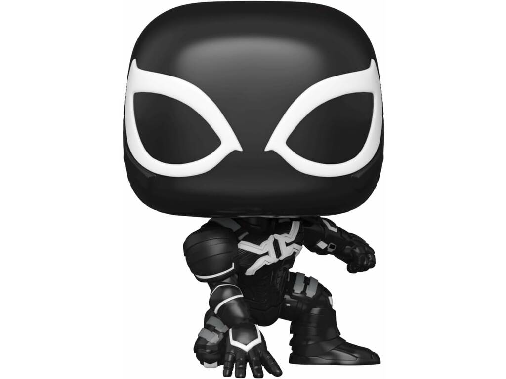 Funko Pop Marvel Spider-Man 2 Black Suit Harry Osborn Swing Head Figure