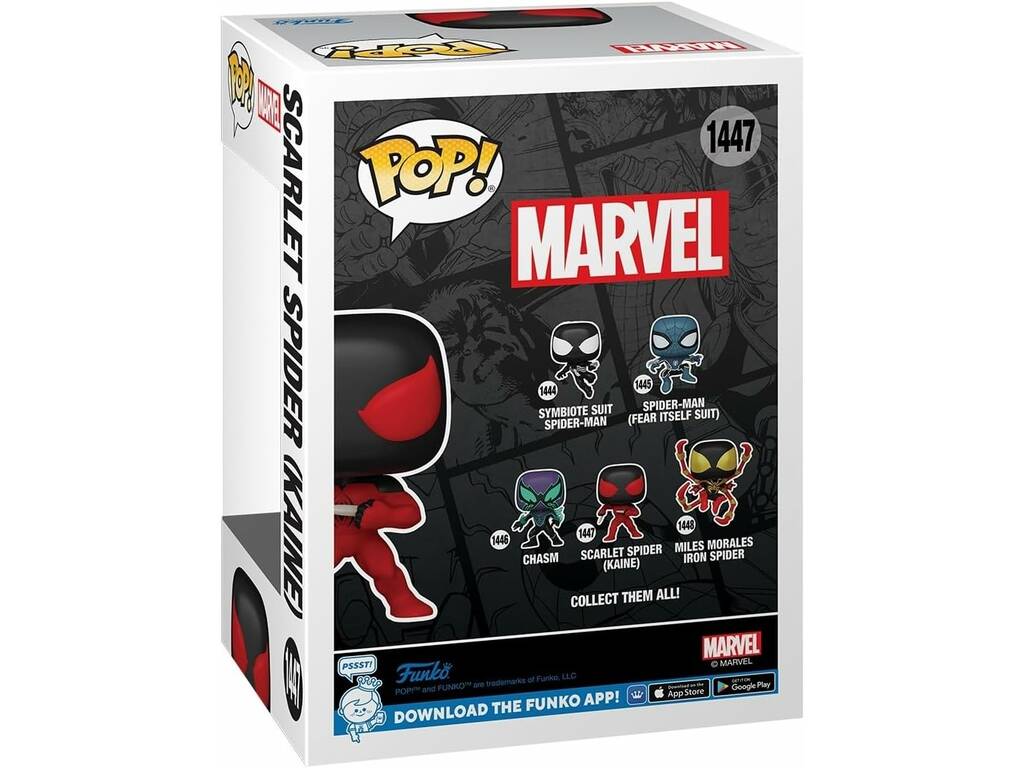 Funko Pop Marvel Figura Scarlet Spider Kaine con testa oscillante