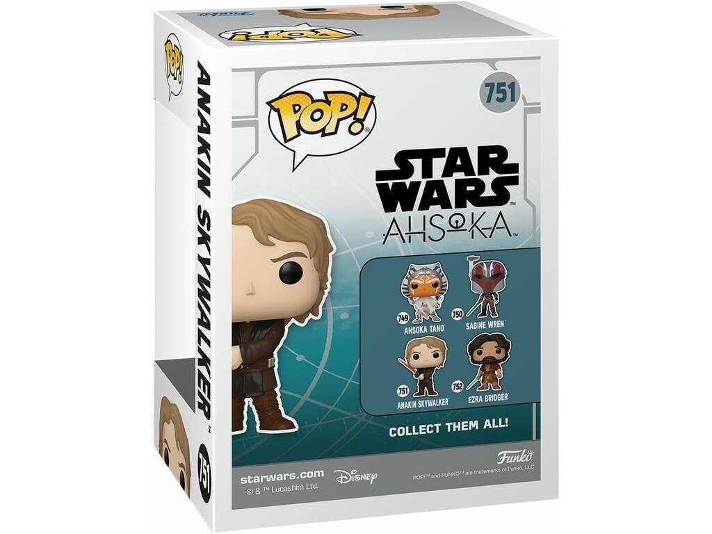 Funko Pop Star Wars Ahsoka Figura Anakin Skywalker con testa oscillante