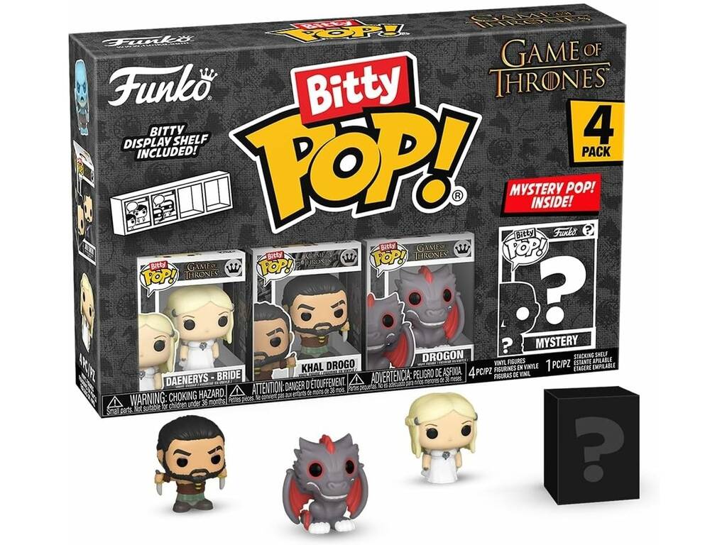 Funko Pop Bitty Game of Thrones Pack 4 Mini Figure con Daenerys