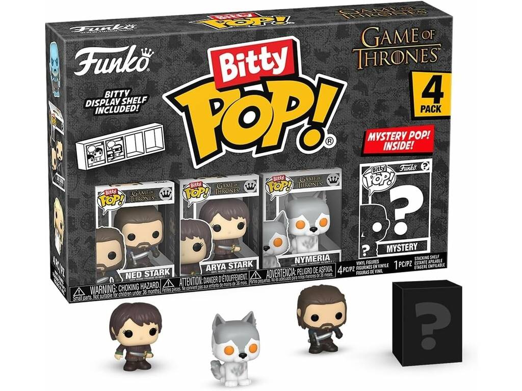 Funko Pop Bitty Game of Thrones Pack 4 Mini Figure con Ned Stark