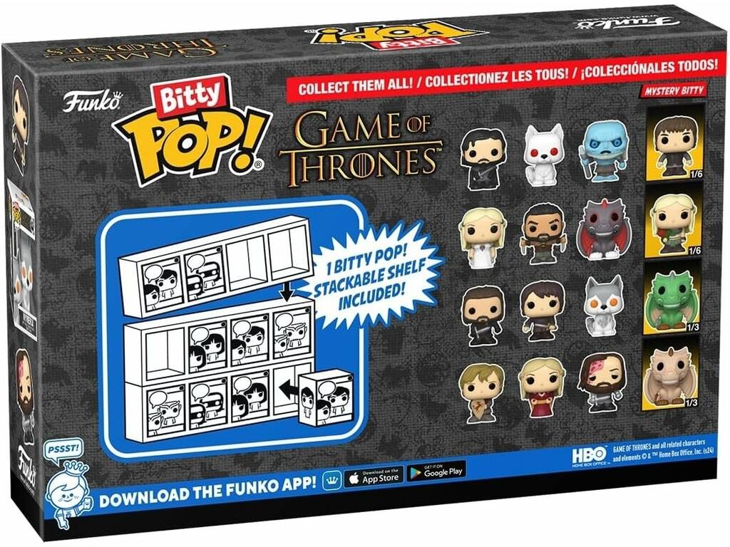 Funko Pop Bitty Game of Thrones Pack 4 Mini Figure con Ned Stark