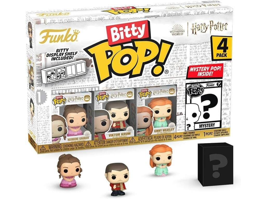 Funko Pop Bitty Harry Potter Pack 4 Mini Figuras com Hermione Granger