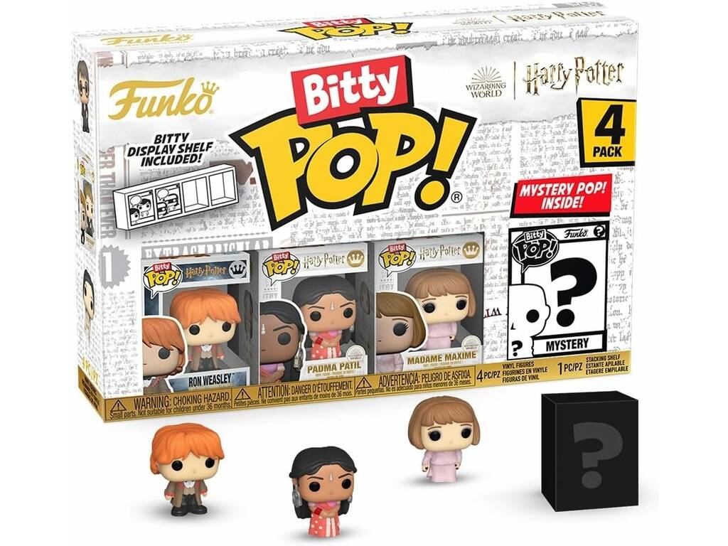 Funko Pop Bitty Harry Potter 4 Pack Mini Figures avec Ron Weasley
