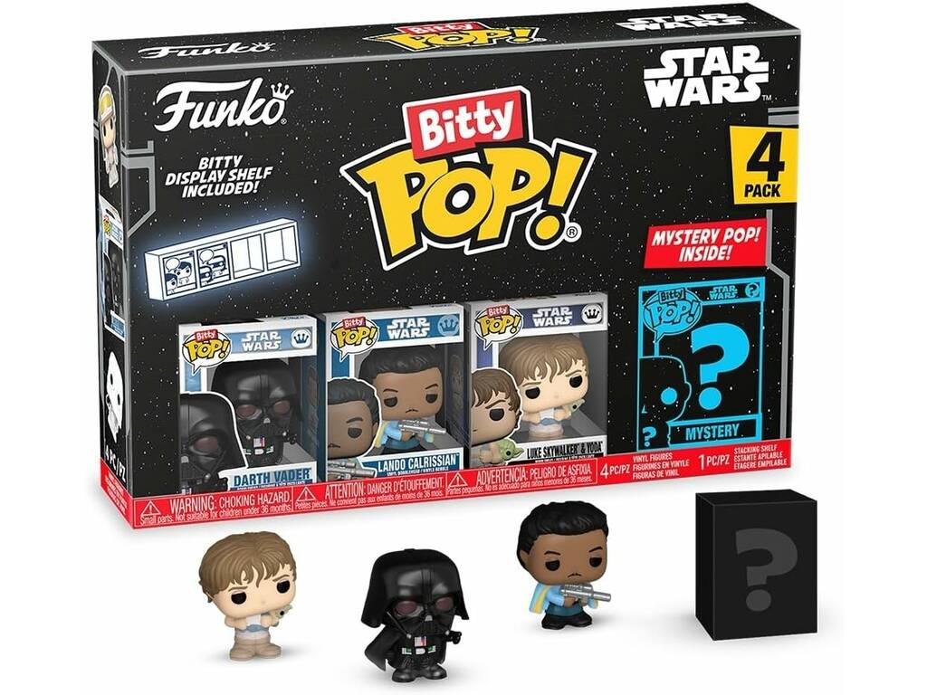 Funko Pop Bitty Star Wars Pack 4 Mini Figure con Darth Vader
