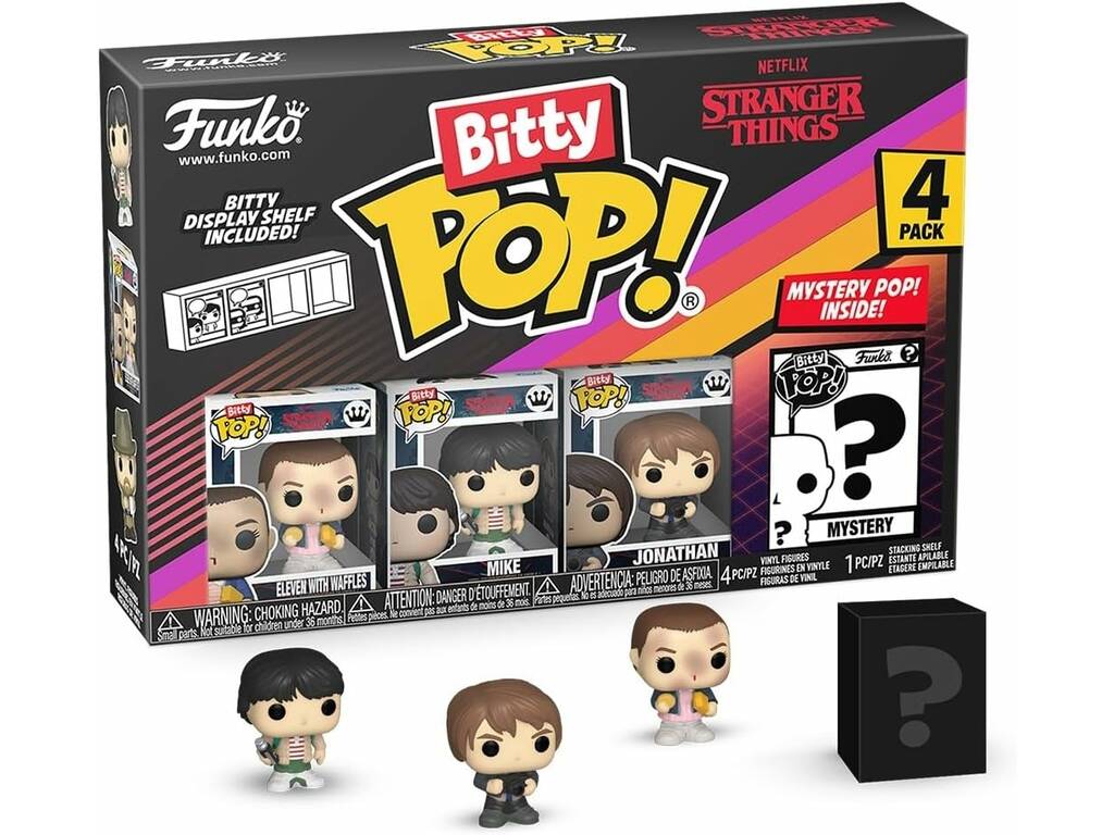 Funko Pop Bitty Stranger Things Pack 4 Mini Figure con Eleven