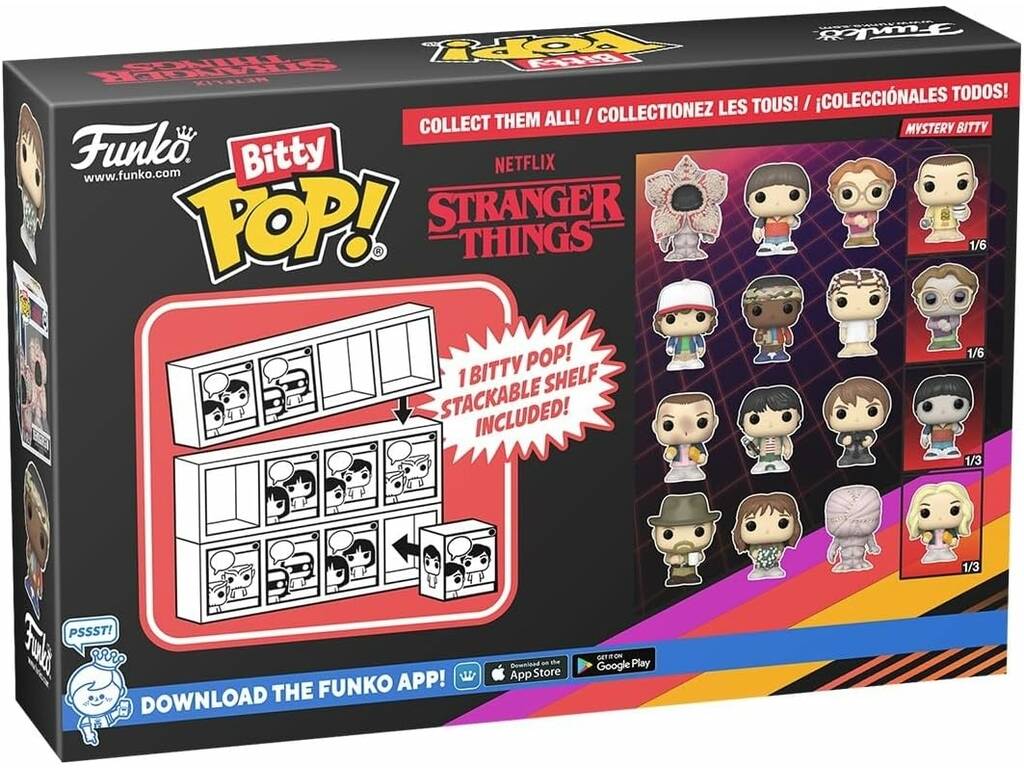 Funko Pop Bitty Stranger Things Pack 4 Mini Figure con Eleven