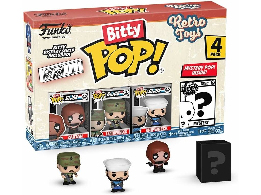 Funko Pop Bitty Retro Toys Pack 4 Mini Figure con Zartan