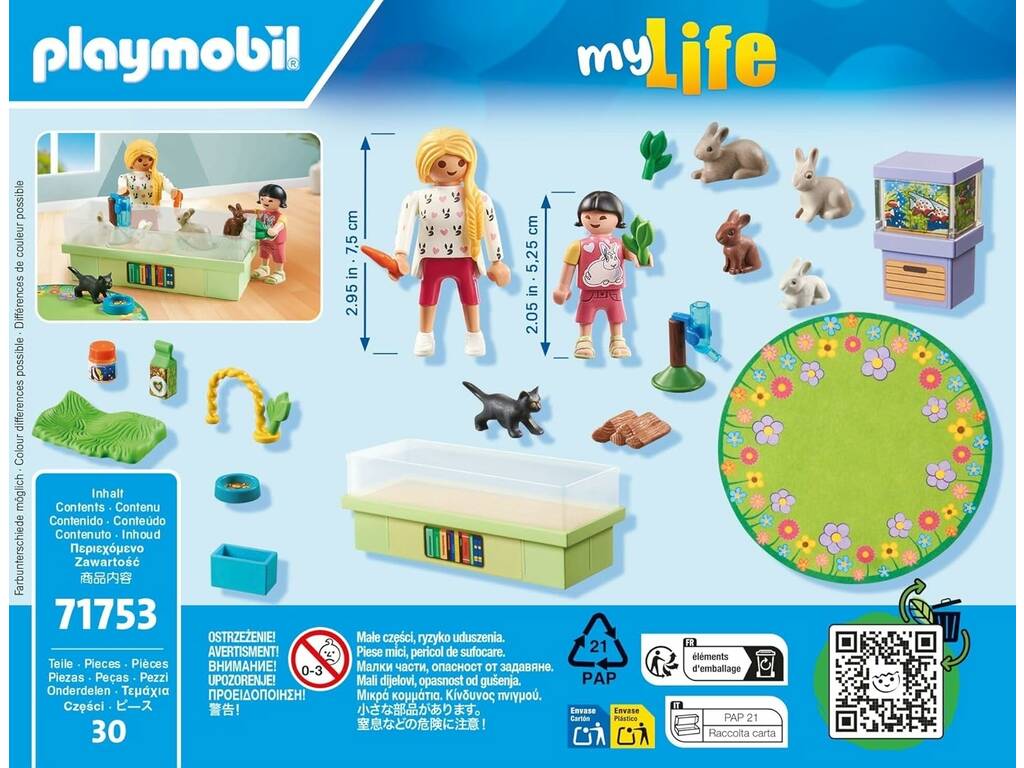 Playmobil My Life Starter Pack Família de Coelhos