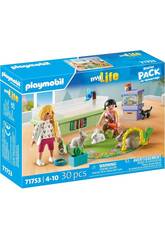 Playmobil My Life Starter Pack Família de Coelhos