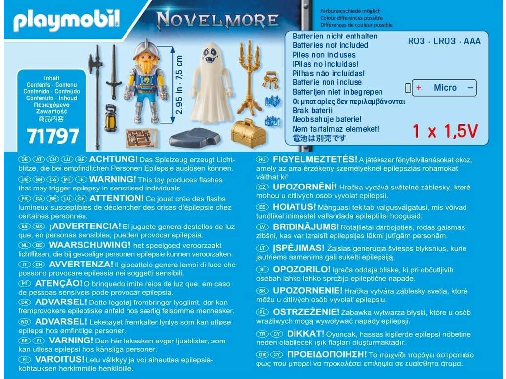 Playmobil Novelmore Starter Pack Fantôme et Chevalier Novelmore