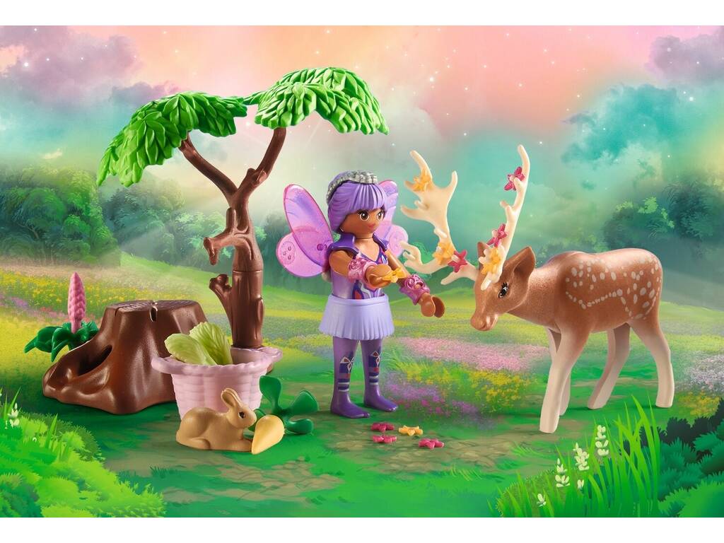 Playmobil Princess Magic Starter Pack Fate con animali della foresta