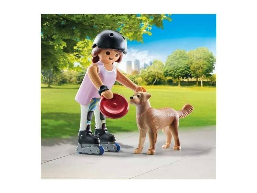 Playmobil My Life Rollschuhläuferin mit Retriever