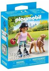 imagen Playmobil My Life Skater con Retriever